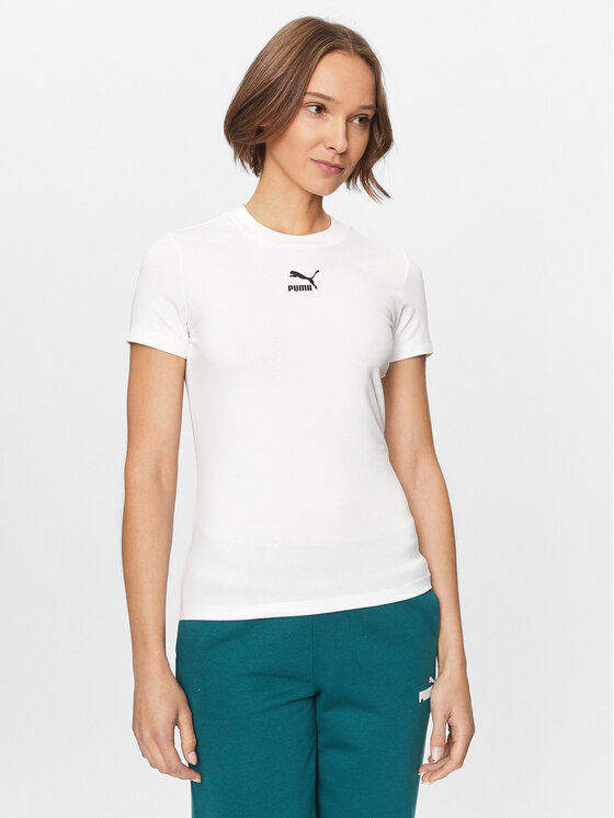 Női Póló Puma, Méret: L, Fehér, Classics 535610