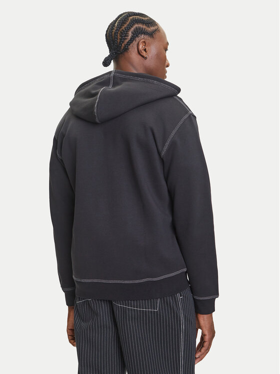 adidas adidas Mikina Essentials Trefoil JW0969 Černá Regular Fit