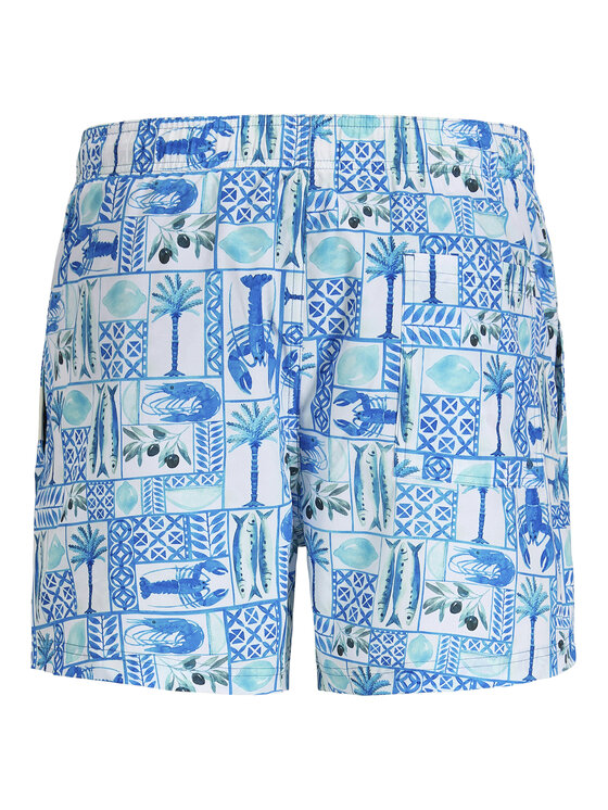 Jack & Jones Jack & Jones Pantaloni scurți pentru înot Maui Vibes 12291426 Albastru deschis Regular Fit