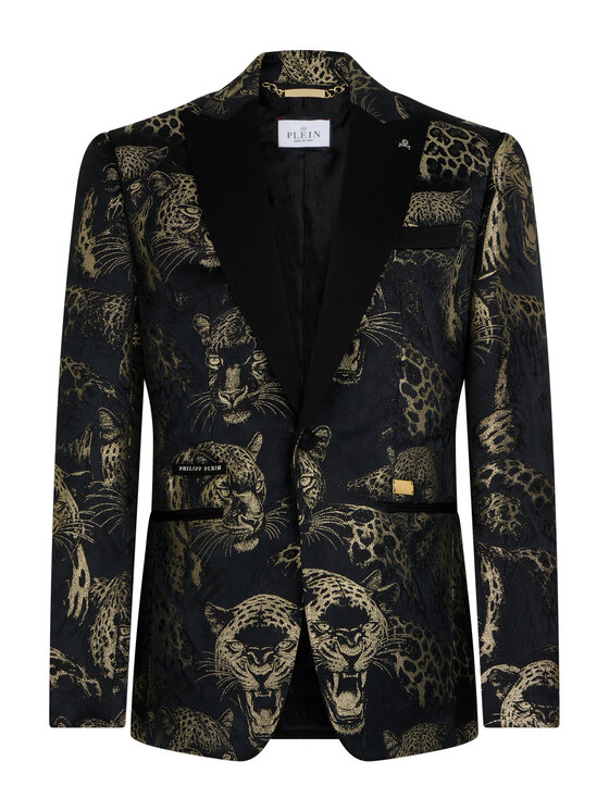 PHILIPP PLEIN PHILIPP PLEIN Marynarka 32051 Czarny Regular Fit