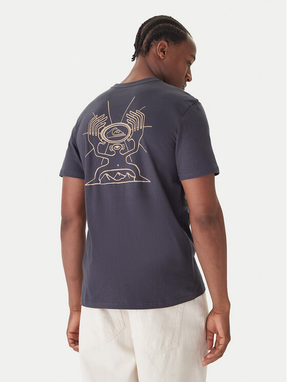 Quiksilver Quiksilver T-krekls Evo Quik Rituals EQYZT08193 Pelēks Regular Fit