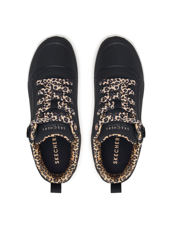 Skechers Skechers Sneakersy UNO Lite 2.0 - Leopard Stride 310708L/BLK Černá