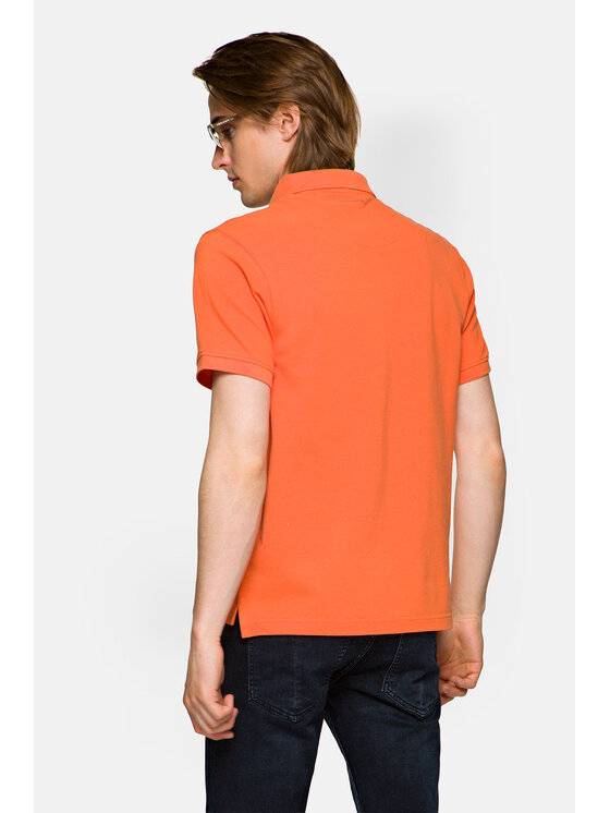 Lancerto Lancerto Polo Patrick Pomarańczowy Regular Fit