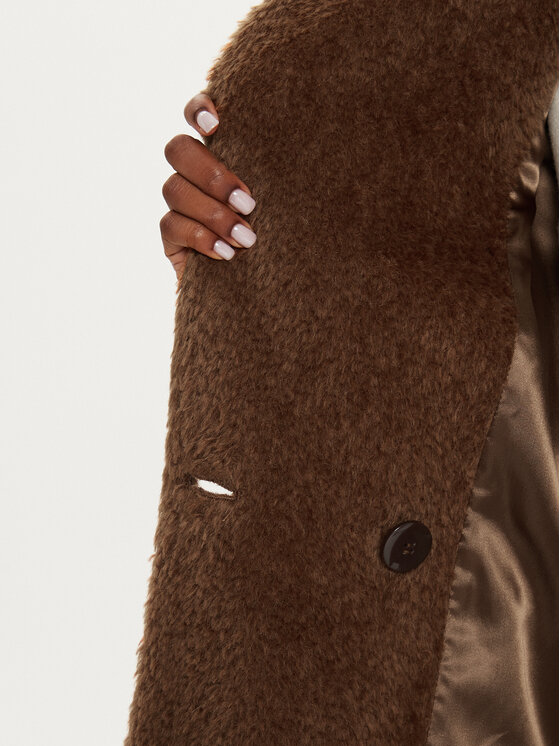 Marella Marella Cappotto di lana Ippy 2423016061 Marrone Regular Fit