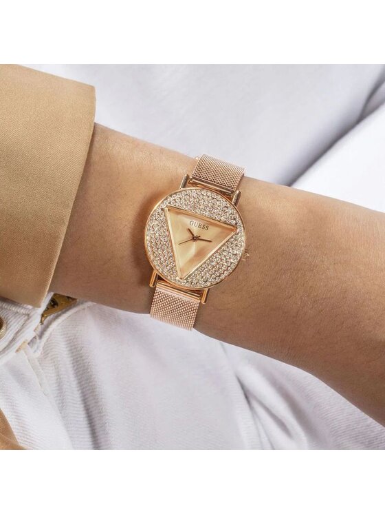 Guess Guess Zegarek GW0671L3 Różowe złoto