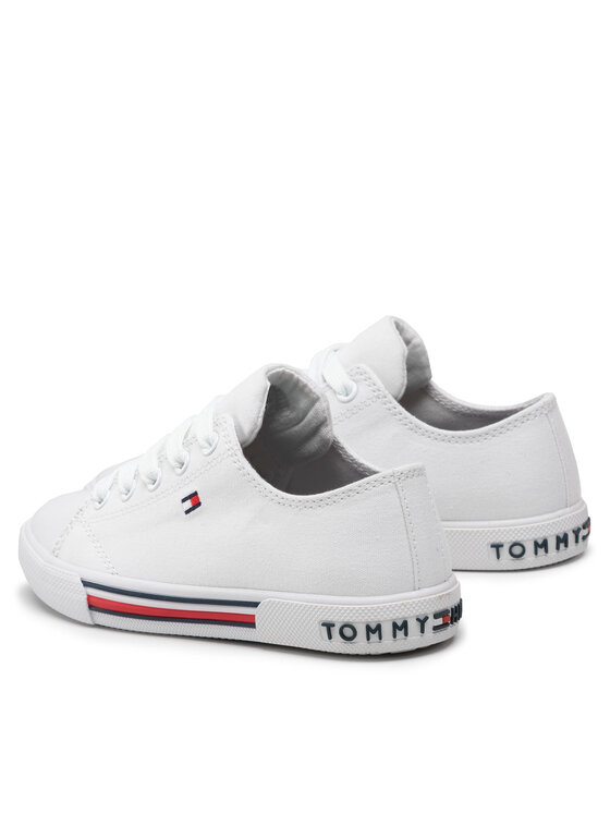 Tommy Hilfiger Tommy Hilfiger Trampki Low Cut Lace Up Sneaker T3X4-30692-0890 M Biały