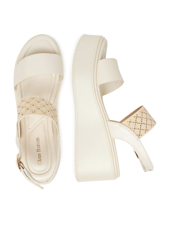 Clara Barson Clara Barson Sandalen 3T8482-26 Écru