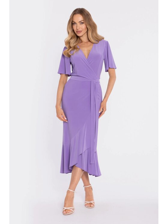 Made of Emotion Made of Emotion Abito da cocktail M912 Viola chiaro A-Line Fit