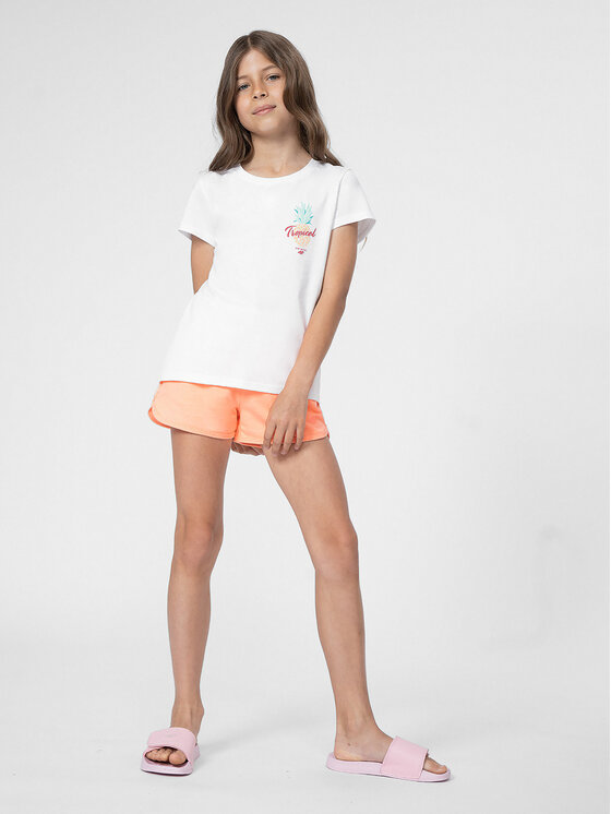 4F 4F Спортни шорти 4FJSS23TSHOF099 Розов Regular Fit