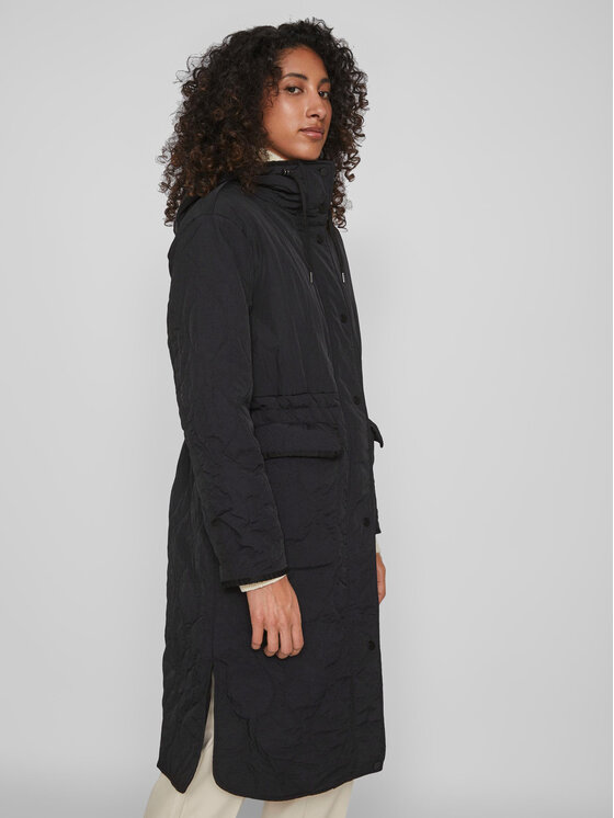 Vila Vila Übergangsmantel Vipura 14088065 Schwarz Regular Fit