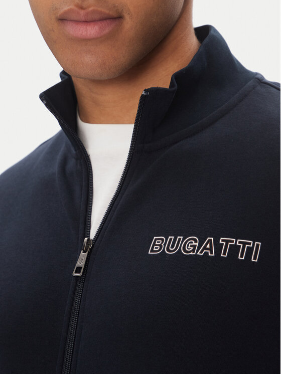 Bugatti Bugatti Majica dugih rukava 8750 75070C Tamnoplava Regular Fit