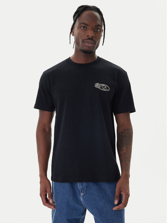Quiksilver Quiksilver Тишърт Right Point Mor AQYZT09905 Черен Regular Fit