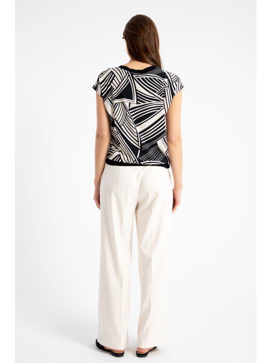 CLICK CLICK Spodnie materiałowe 30-350 Beżowy jasny Loose Fit