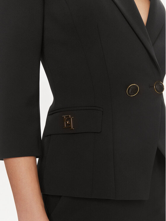 Elisabetta Franchi Elisabetta Franchi Suknjič GI-T61-41E2 Črna Regular Fit