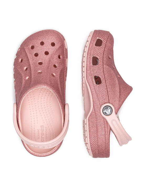 Crocs Crocs Natikače BAYA GLITTER CLOG KIDS 207015-6SR Ružičasta