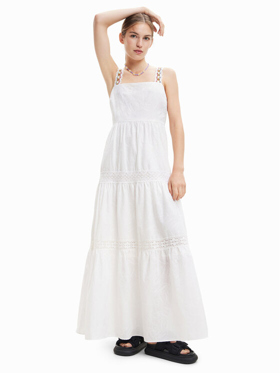 Desigual Robe de jour 23SWVW66 Blanc Regular Fit Modivo