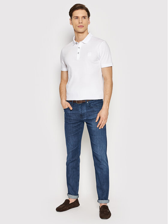 Polo Passenger 50472668 Bianco Slim Fit