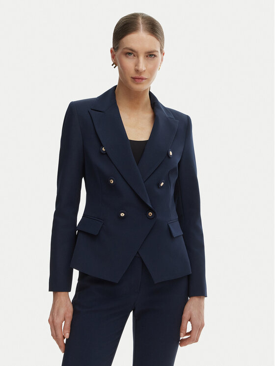 Rinascimento Rinascimento Suknjič CFC0127894003 Mornarsko modra Slim Fit