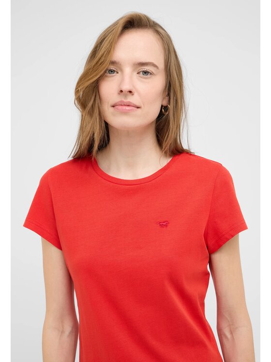 Mustang Mustang T-Shirt Style Loa Czerwony Regular Fit