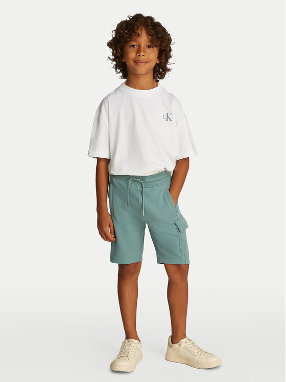 Calvin Klein Jeans Calvin Klein Jeans Sportske kratke hlače IB0IB02440 Zelena Relaxed Fit