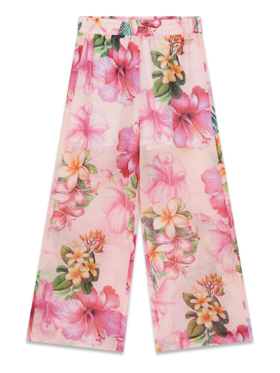 Guess Guess Bavlnené nohavice J6GB01 WA2T0 Ružová Relaxed Fit