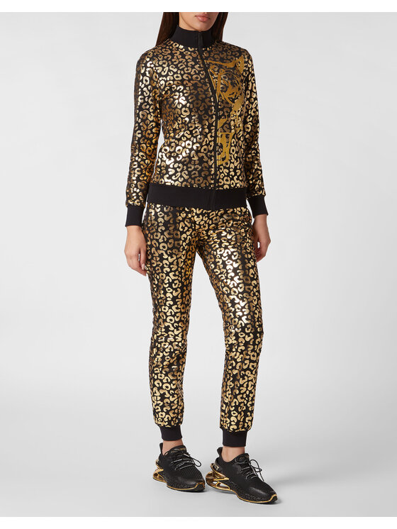 Plein Sport Plein Sport Completo top e pantaloni 1091 Oro Regular Fit