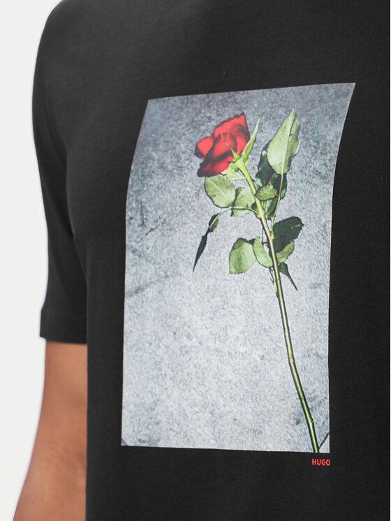 HUGO HUGO T-shirt Durose 50564130 Crna Regular Fit
