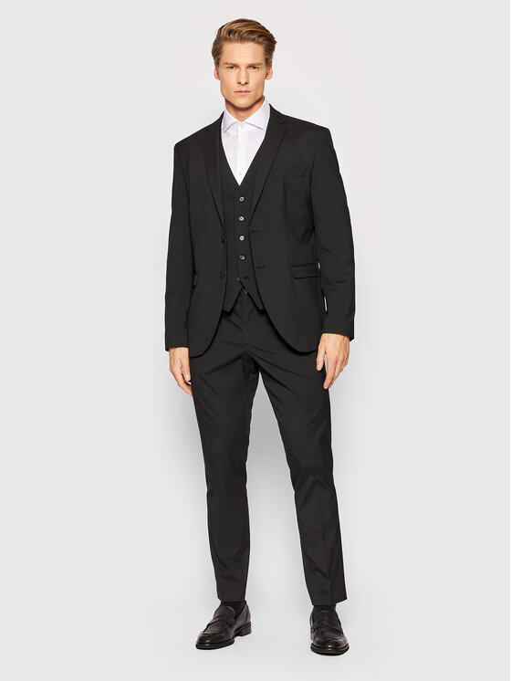 Selected Homme Selected Homme Gilet da completo Logan 16052660 Nero Slim Fit