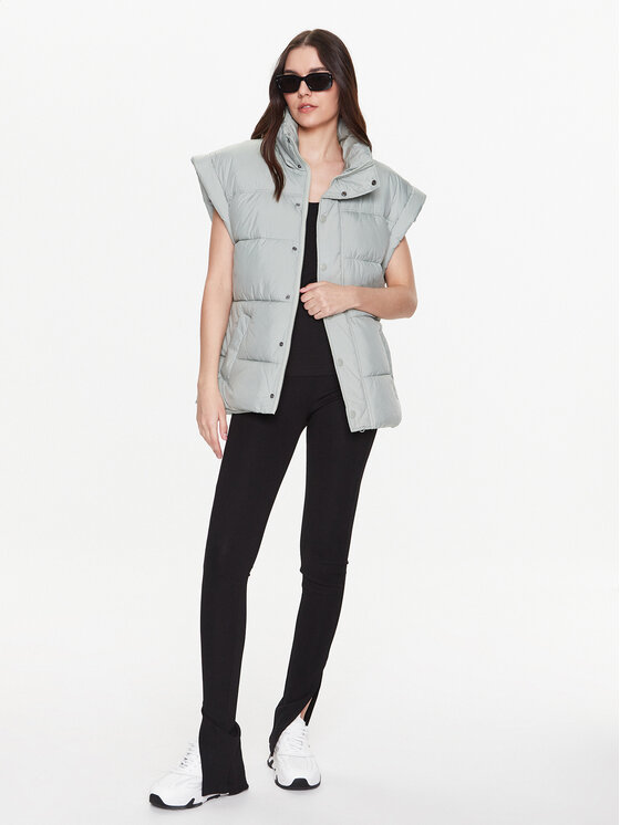 Gina Tricot Gilet Leandra 17905 Vert Relaxed Fit | Modivo.fr