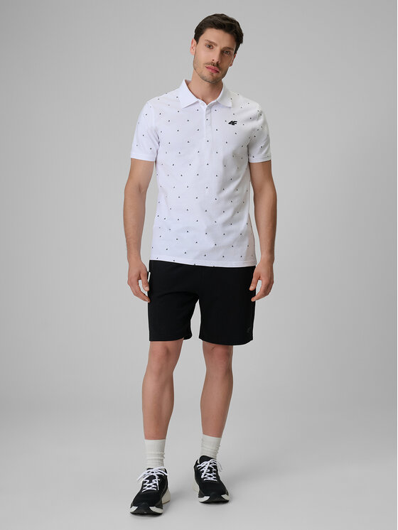 4F 4F Polo COMMERCIAL Biały Regular Fit