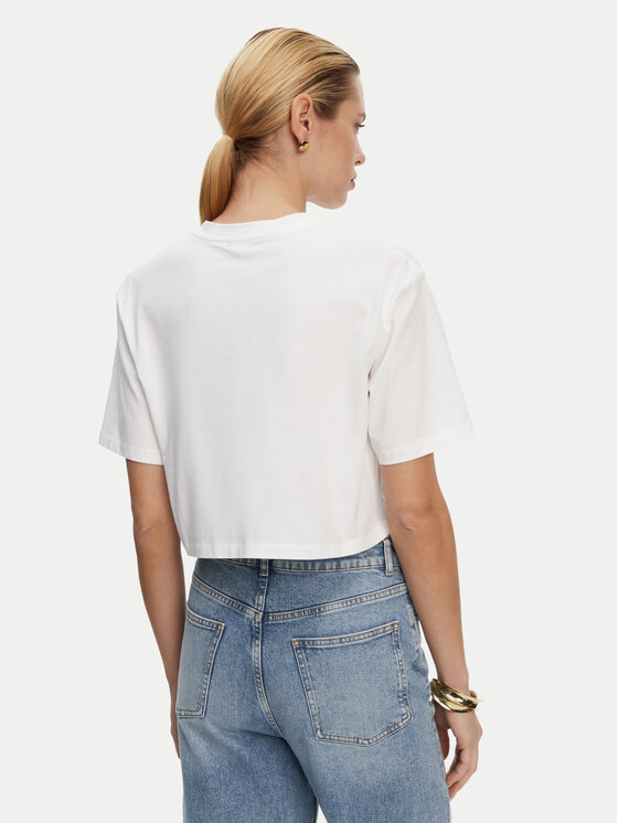 Balmain Balmain T-särk DF1EE020BC78 Valge Regular Fit