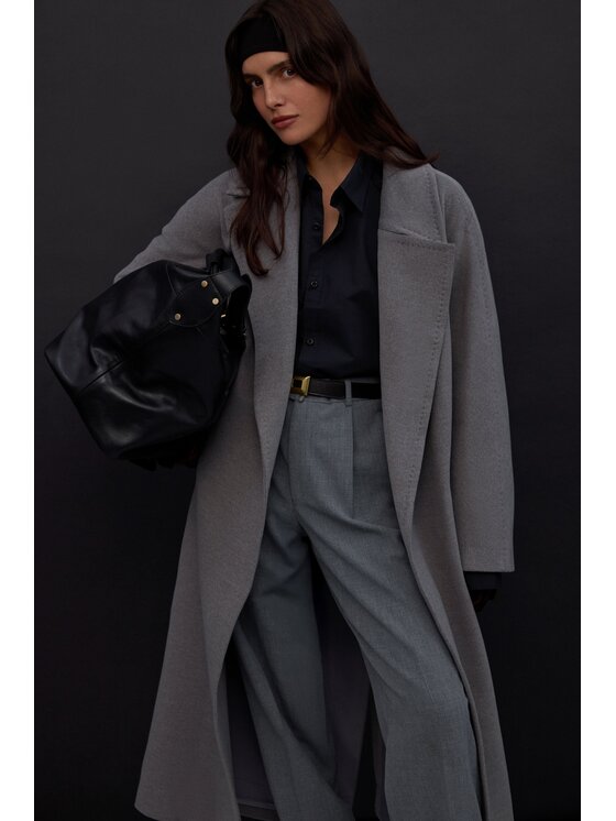 Estro Cappotto ER00117898 Grigio Loose Fit