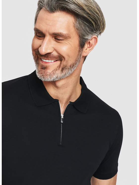 Pako Lorente Pako Lorente Polo P26SF-TX-020 Czarny Classic Fit