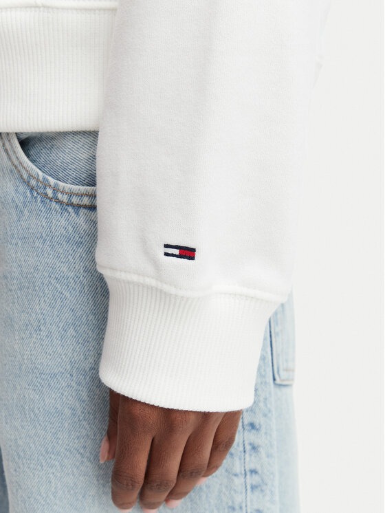 Tommy Jeans Tommy Jeans Felpa Star Novelty DW0DW23484 Bianco Boxy Fit