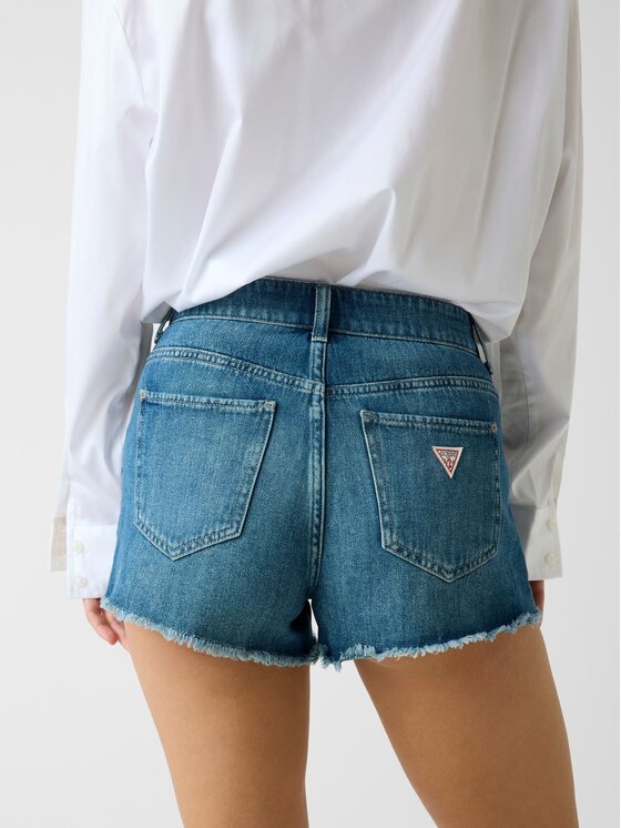 Guess Guess Szorty jeansowe 183548 Niebieski Short Fit