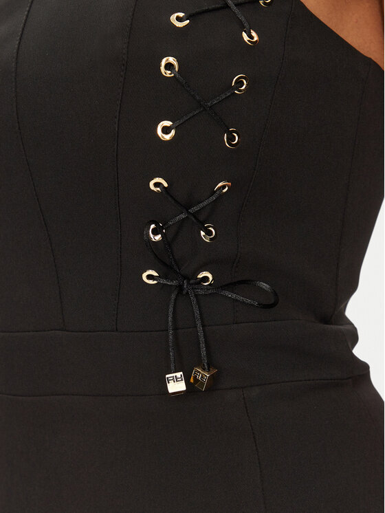 Artigli Artigli Sukienka koktajlowa ACAB000923 Czarny Regular Fit
