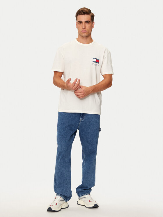 Tommy Jeans Tommy Jeans T-krekls Fun Novelty DM0DM19686 Écru Regular Fit