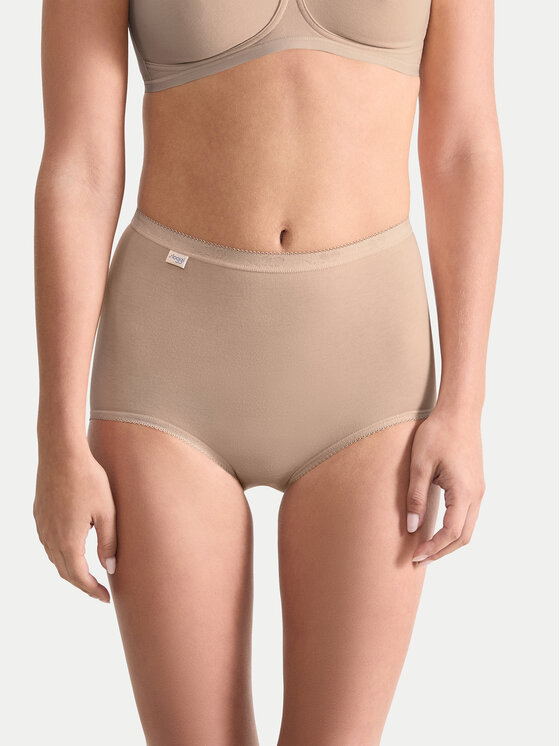 Sloggi Sloggi Klassischer Damenslip mit hoher Taille Basic 10007656 Beige