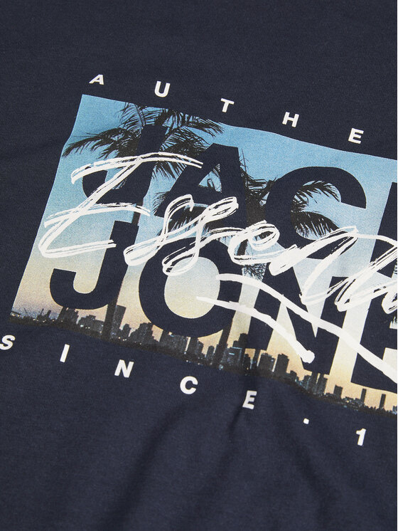 Jack&Jones Jack&Jones T-Shirt Colton 12268438 Σκούρο μπλε Standard Fit