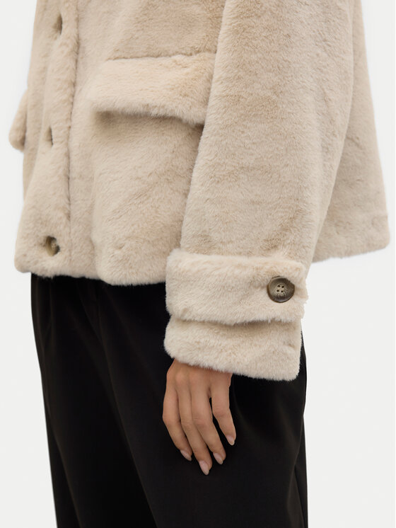 Vero Moda Vero Moda Krzno Sonjaeva 10310303 Bež Regular Fit