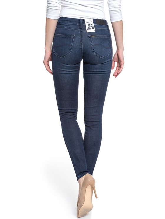 Lee Lee Jeansy SCARLETT Niebieski Skinny Fit