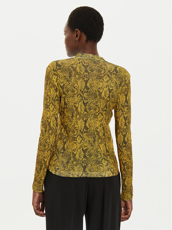 Sisley Sisley Bluza 34GGL200R Rumena Slim Fit