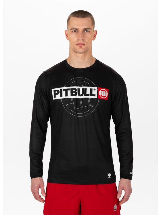PITBULL PITBULL Koszulka techniczna Longsleeve Mesh Performance Pro plus Hilltop Sports XL Czarny Regular Fit