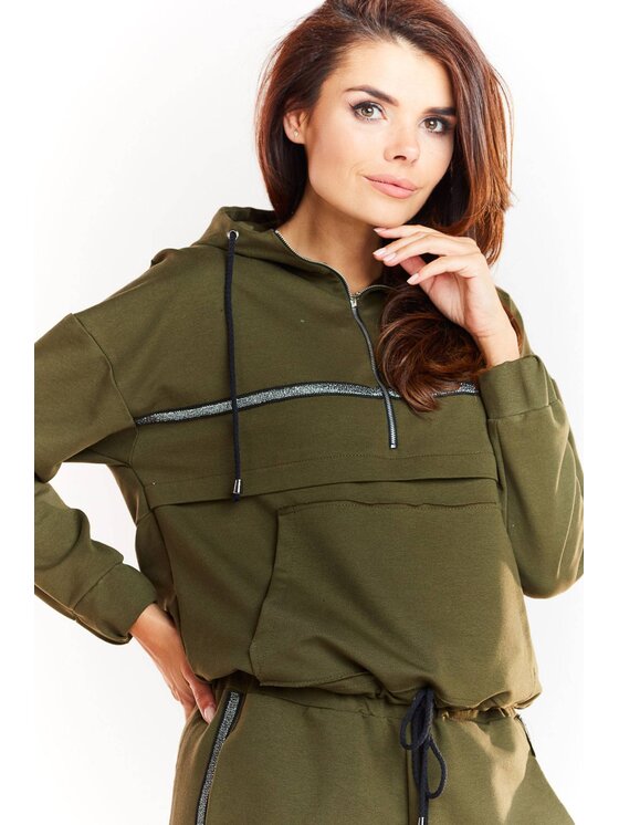 Infinite You Infinite You Bluza M228 Khaki Basic Fit