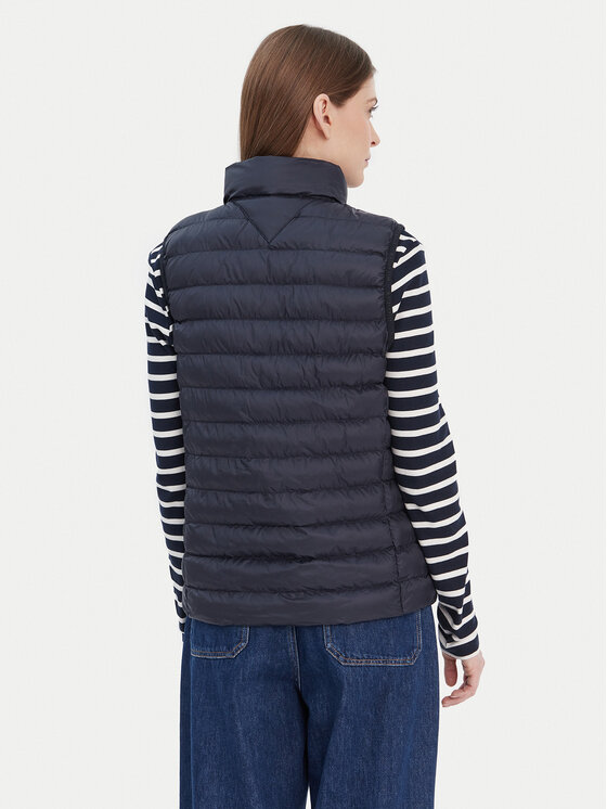 Tommy Hilfiger Tommy Hilfiger Vestă Global Stripe WW0WW42051 Bleumarin Regular Fit