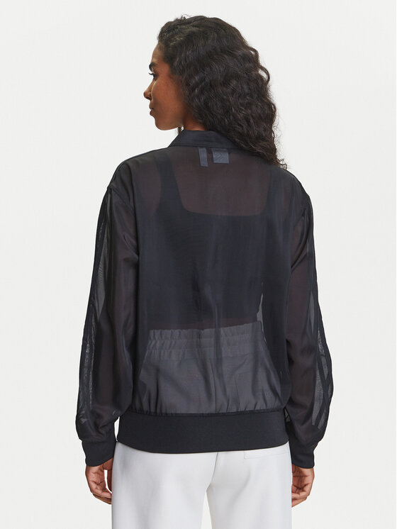 adidas adidas Bluză adicolor Sheer JN6130 Negru Loose Fit
