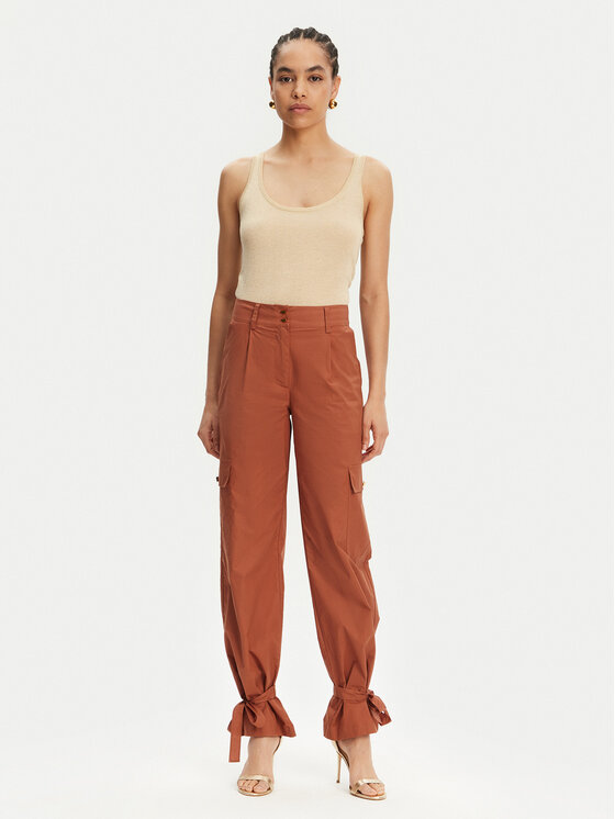 Marciano Guess Marciano Guess Pantaloni din material 5GGB20 7315A Cupru Regular Fit