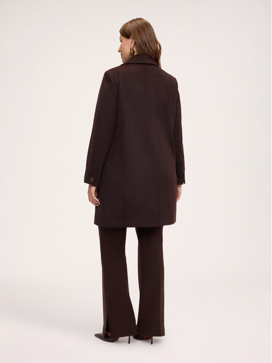 Fiorella Rubino Fiorella Rubino Cappotto invernale 0046T100402N022 Marrone Regular Fit