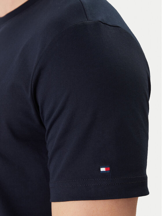 Tommy Hilfiger Tommy Hilfiger Tricou Brand Love Small Center Tee MW0MW41453 Bleumarin Regular Fit