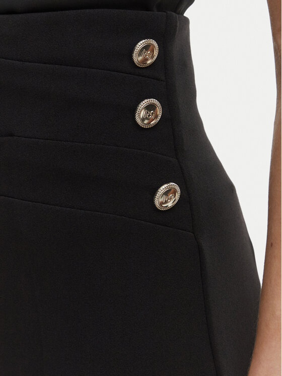 Rinascimento Rinascimento Παντελόνι Palazzo CFC0020264002 Μαύρο Flare Fit